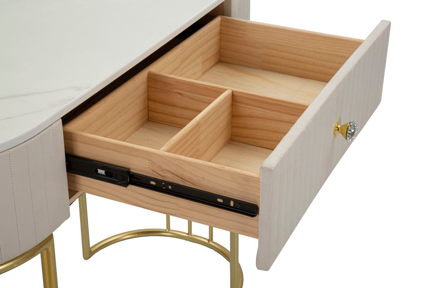 Konzola montpellier krem boja 100x40x75 cm