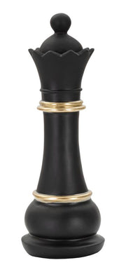 Dekoracija kraljica crno-zlatna Ø 9 × 25,5 cm