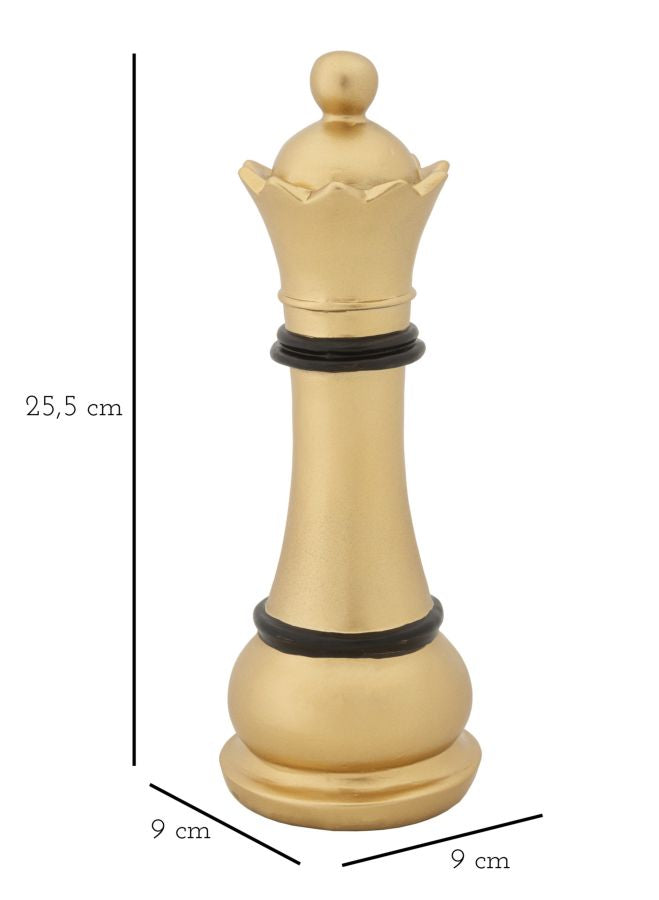 Dekoracija kraljica zlatno crna  Ø 9x25,5 cm