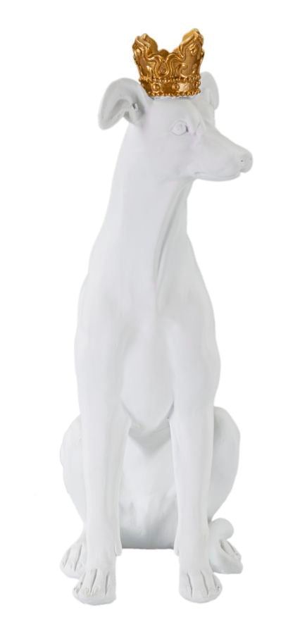 Dekoracija psa, bijela, 20 × 12,5 × 33 cm