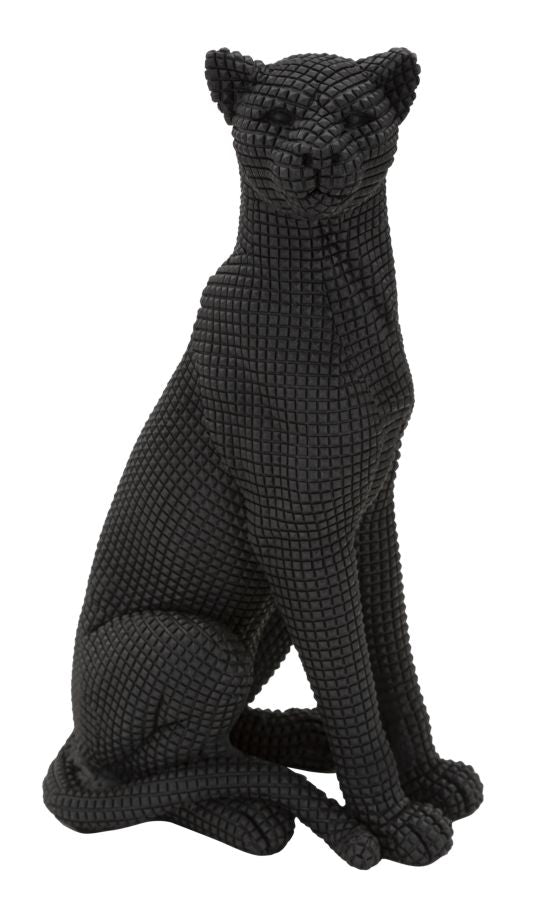 Dekoracija Leopard crni 15x10x27 cm