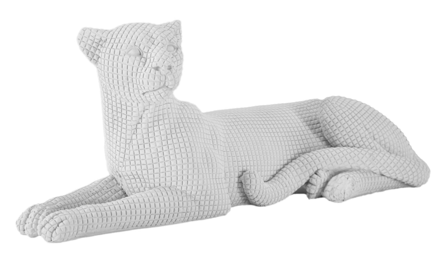 Dekoracija Leopard bijeli 38x12,5x15,3 cm