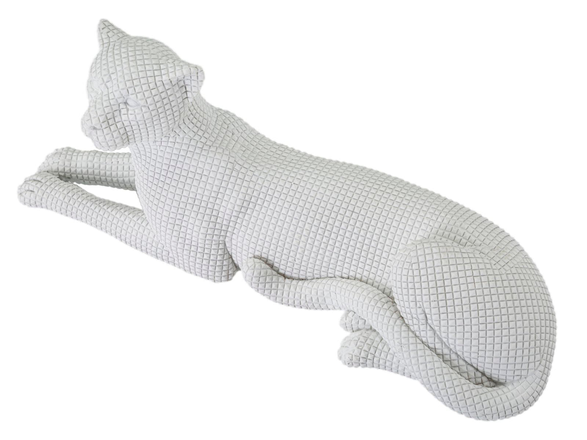 Dekoracija leopard bijeli 38 × 12,5 × 15,3 cm