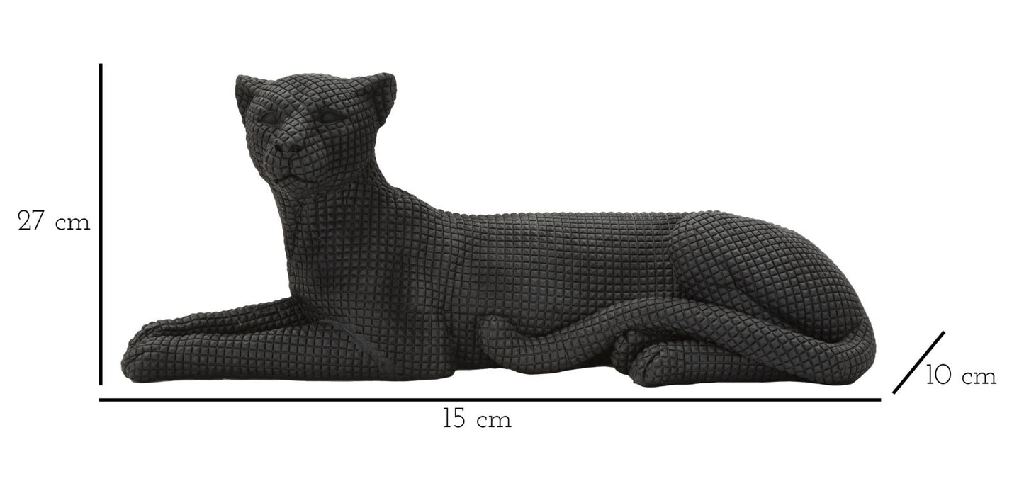 Dekoracija Leopard crni 38x12,5x15,3 cm