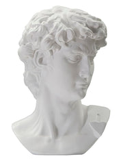 Dekoracija, velika bijela glava, 44 × 35,5 × 60 cm