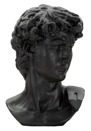Dekoracija – velika crna glava, 44 × 35,5 × 60 cm