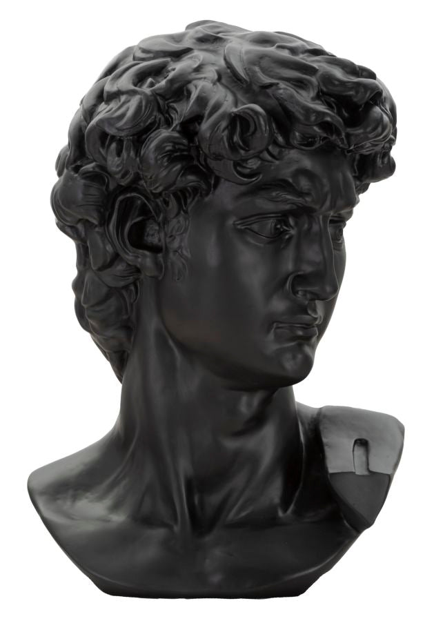 Dekoracija – velika crna glava, 44 × 35,5 × 60 cm