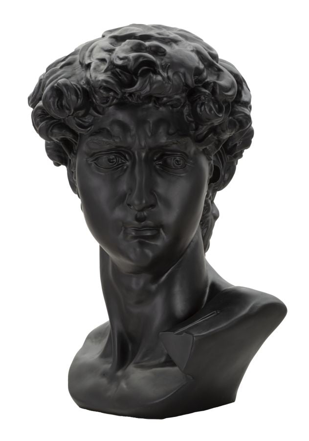 Dekoracija – velika crna glava, 44 × 35,5 × 60 cm