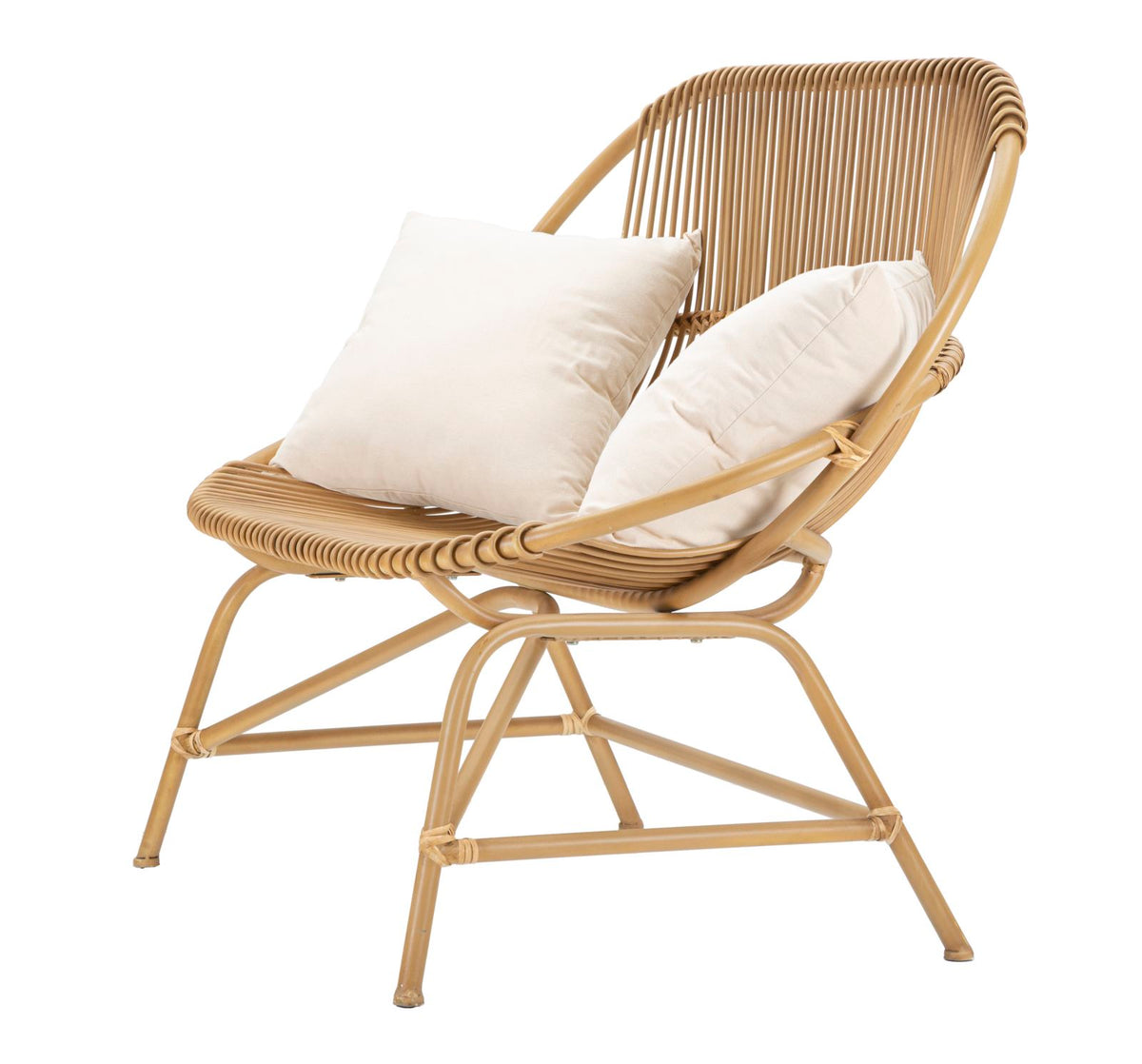 Dvosjed Panama s jastucima 132x66x96,5 cm