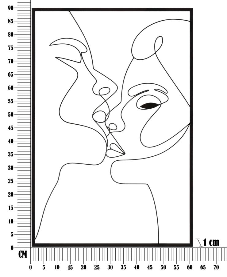 Zidni ukras ALYSSA 90x60x1 cm