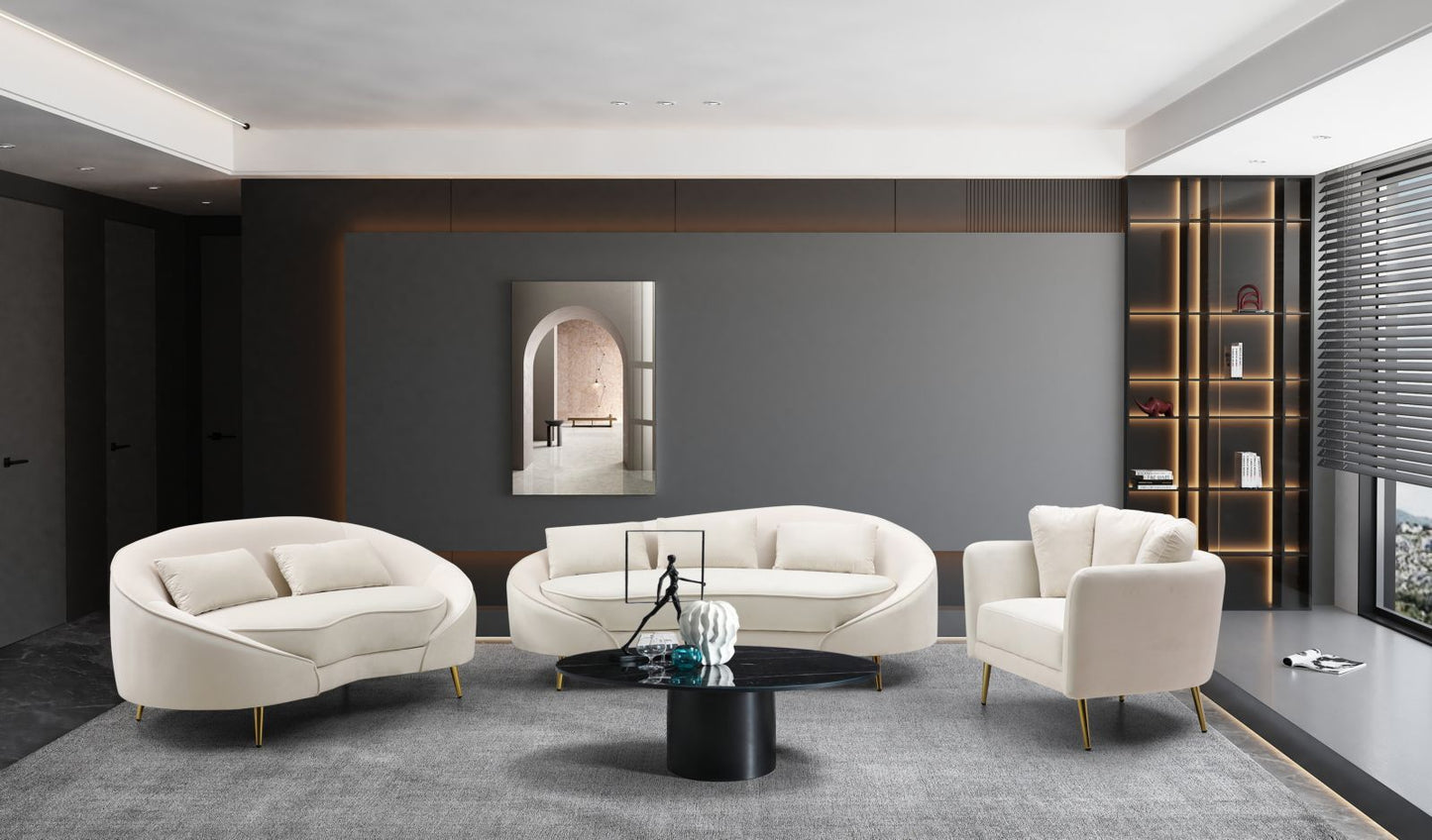 Trosjed OSLO CREAM 185x84x68 cm
