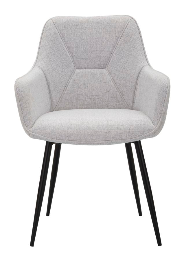 Stolica VICENZA GREY SET 2 kom cm 58X63X85,5