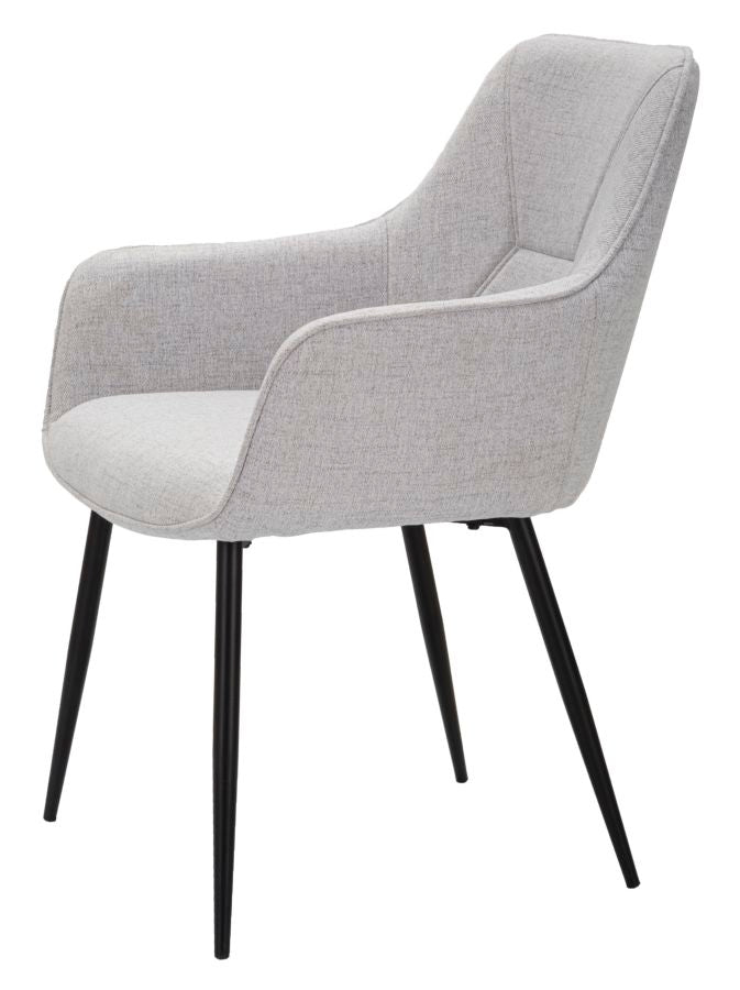 Stolica VICENZA GREY SET 2 kom cm 58X63X85,5