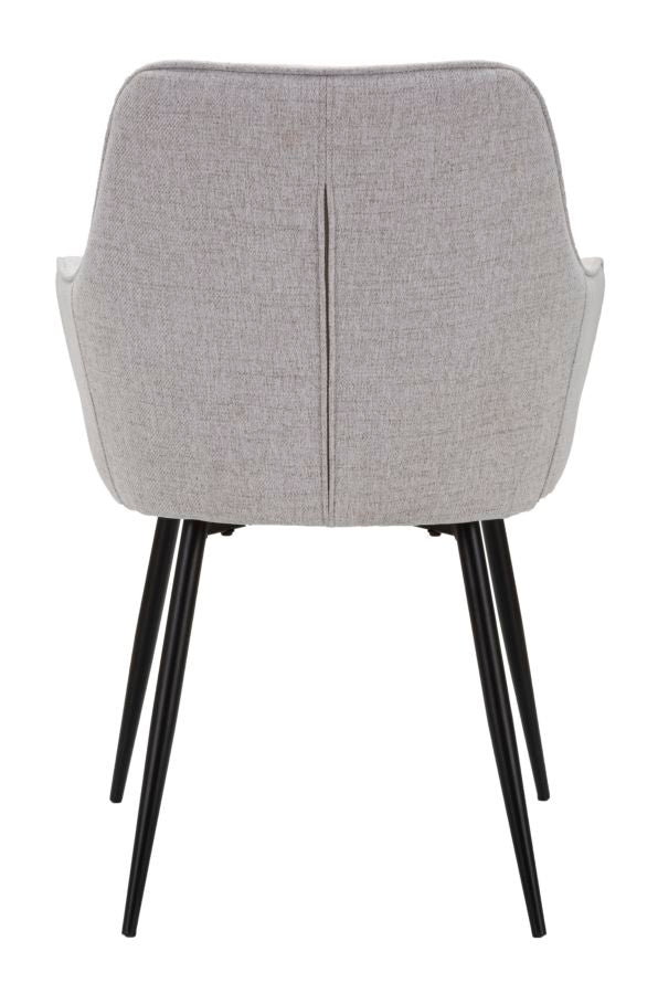 Stolica VICENZA GREY SET 2 kom cm 58X63X85,5