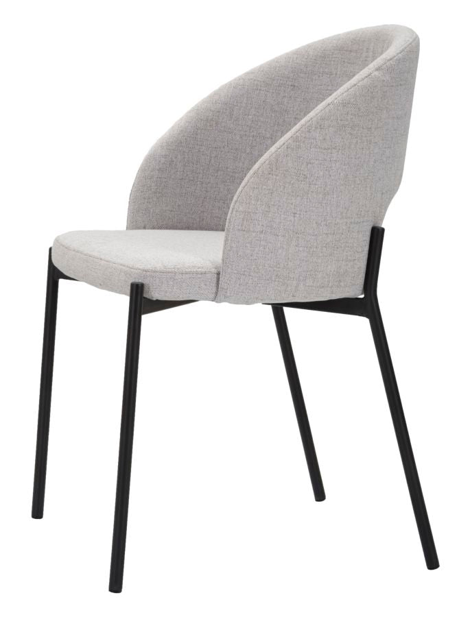Stolica HELSINKI GREY SET 2 kom cm 51X53X80