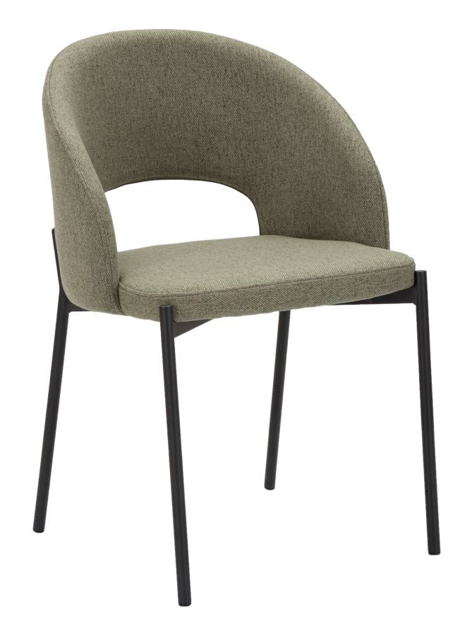 Stolica HELSINKI GREEN SET 2 kom cm 51X53X80