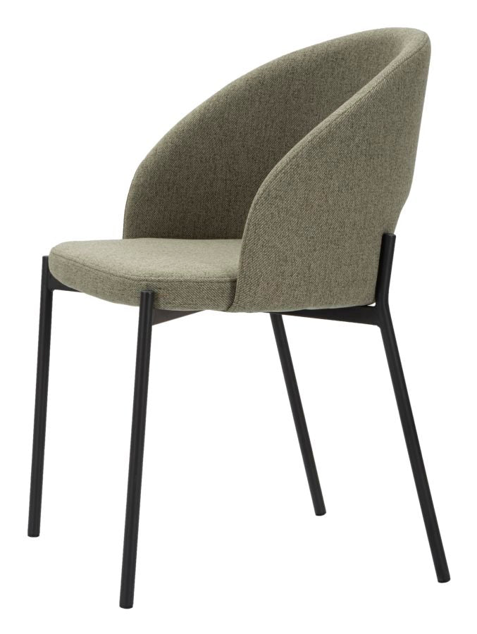 Stolica HELSINKI GREEN SET 2 kom cm 51X53X80