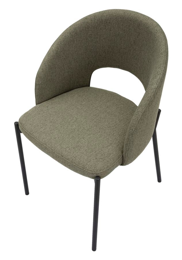 Stolica HELSINKI GREEN SET 2 kom cm 51X53X80