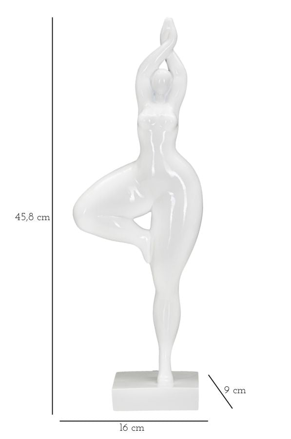 Dekoracija WOMAN YOGA cm 16X9X45,8