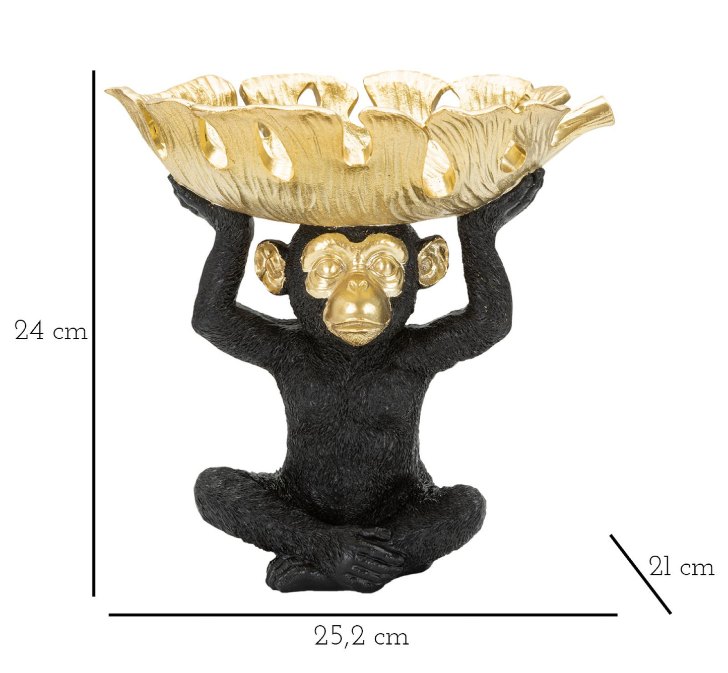 Dekoracija DECOR MONKEY cm 25,2X21X24