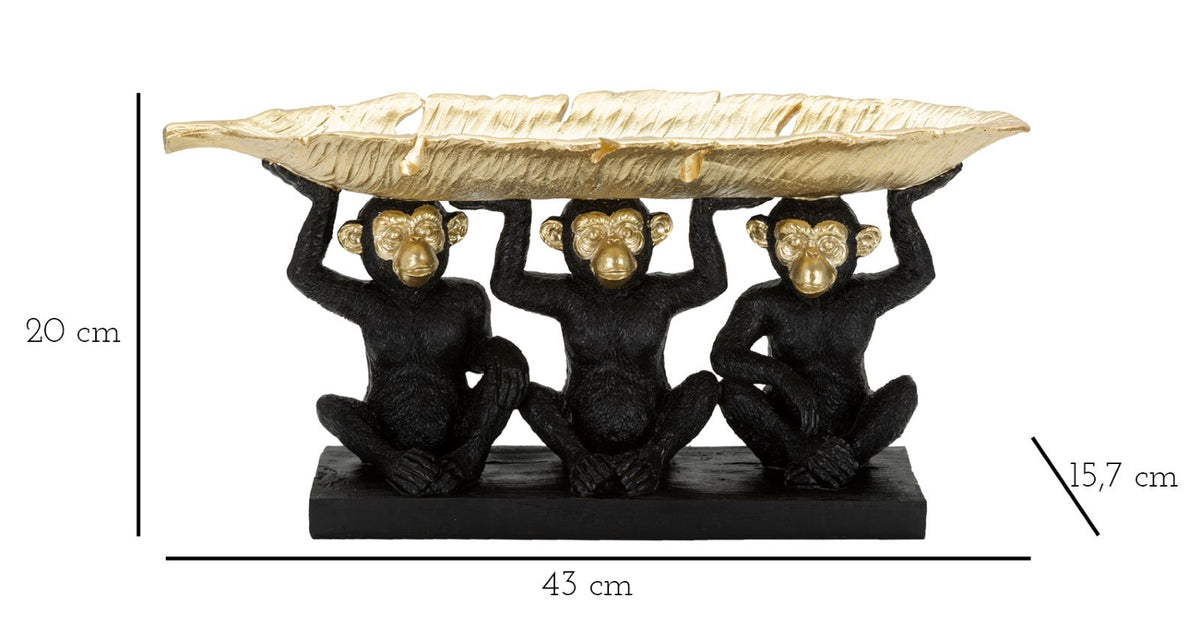 Dekoracija DECOR MONKEY TRIS M 43 × 15,7 × 20