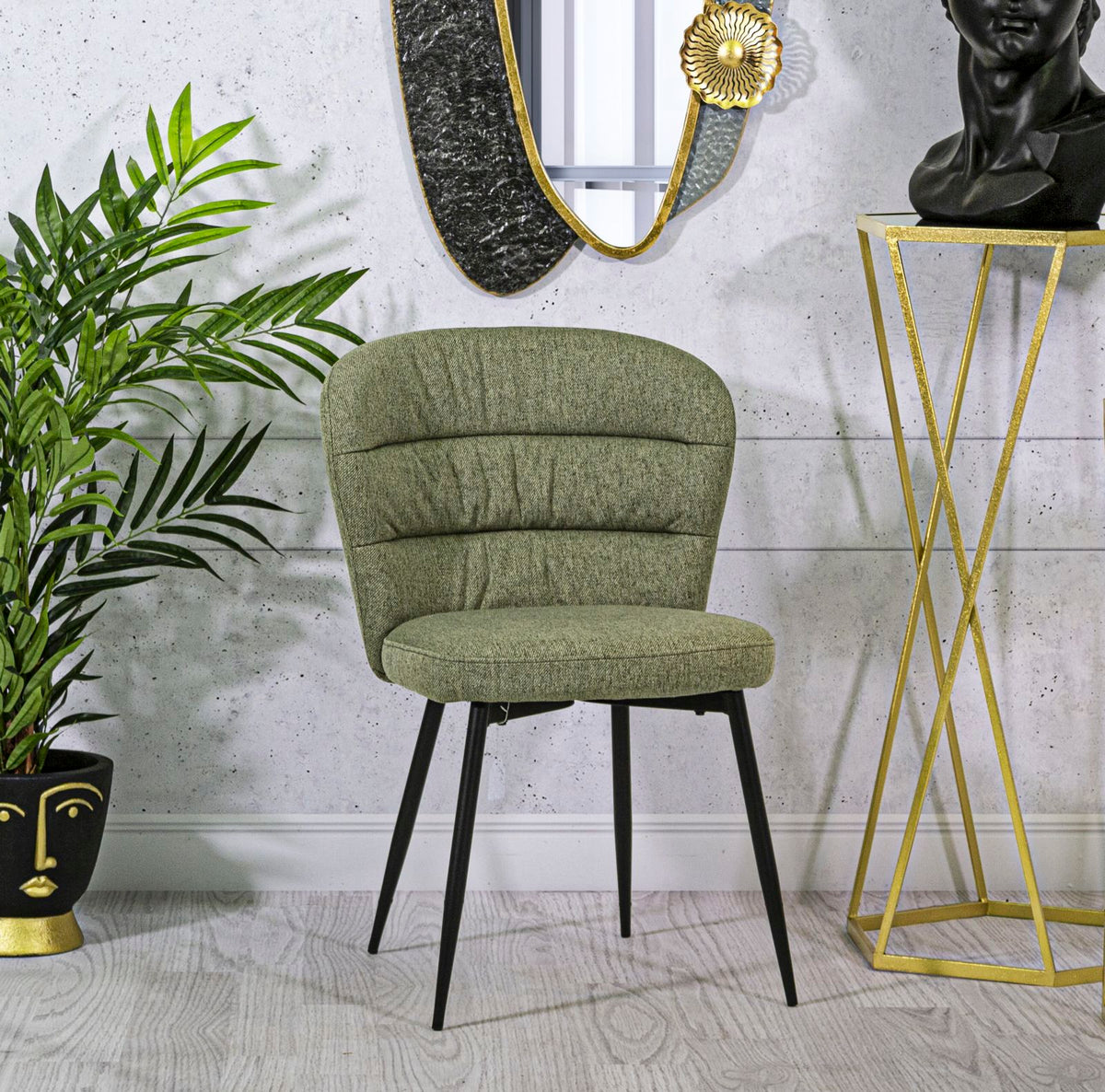 Stolica LOSANNA GREEN SET 2 KOM, cm 58X60,5X85