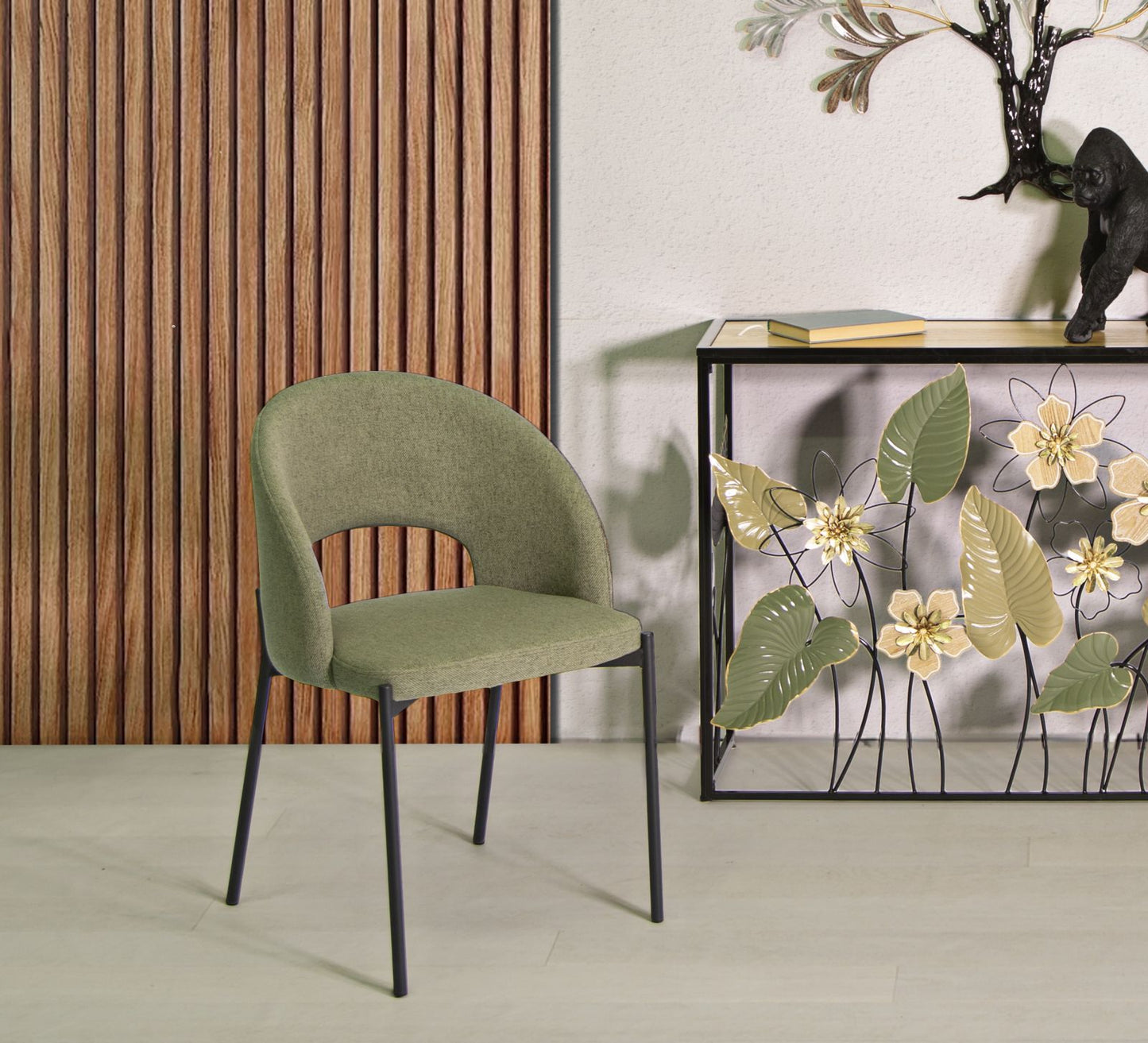 Stolica HELSINKI GREEN SET 2 kom cm 51X53X80
