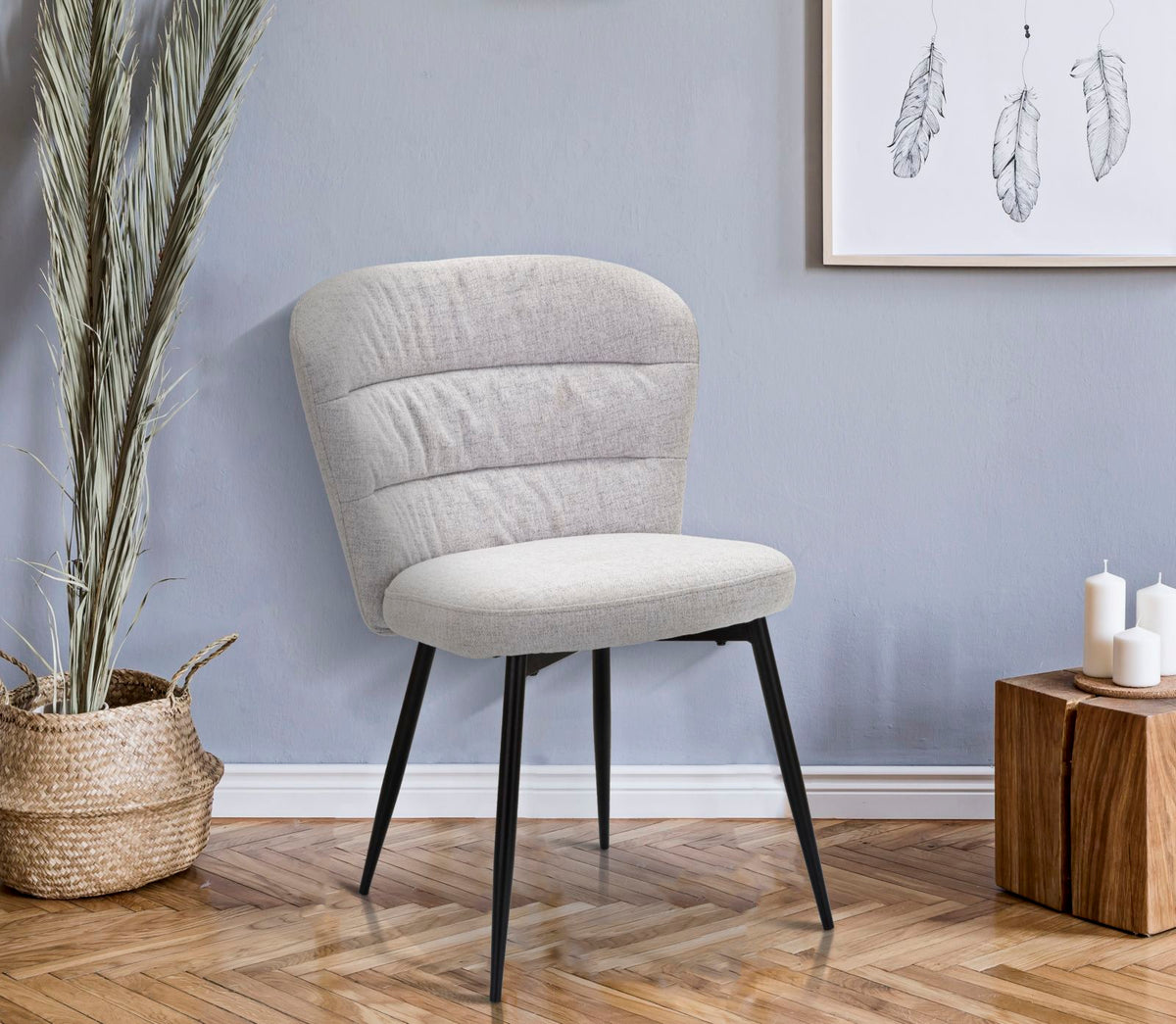 Stolica LOSANNA GREY SET 2 KOM. cm 58X60,5X85