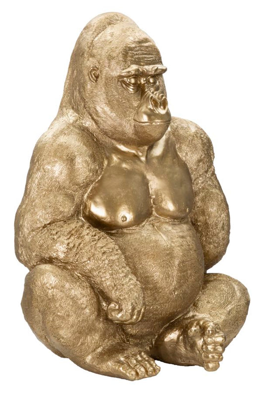 Dekoracija GOLD GORILLA cm 64X53X82