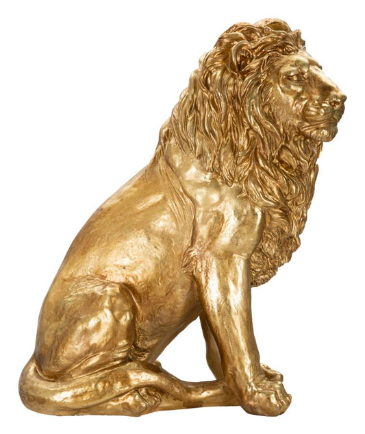 Dekoracija GOLD LION cm 67X36,5X80