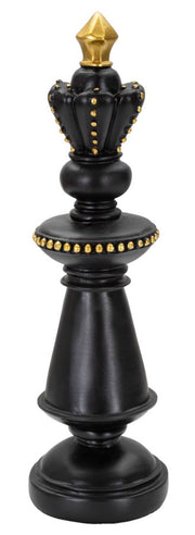 Dekoracija BLACK AND GOLD KING cm Ø 11 x 32,5