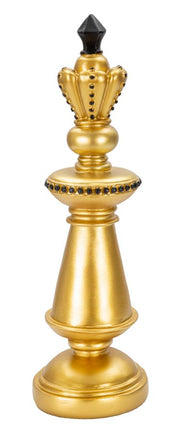 Dekoracija GOLD AND BLACK KING cm Ø 11X32,5