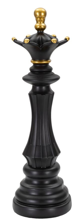 Dekoracija BLACK AND GOLD QUEEN cm Ø 12X37