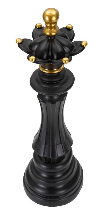 Dekoracija BLACK AND GOLD QUEEN cm Ø 12X37