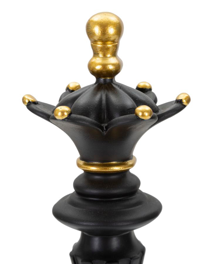 Dekoracija BLACK AND GOLD QUEEN cm Ø 12X37