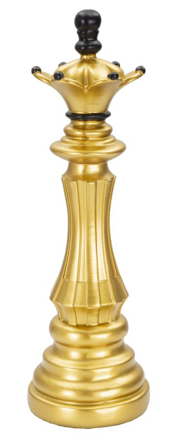 Dekoracija GOLD AND BLACK QUEEN cm Ø 12X37