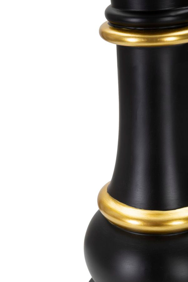 Dekoracija BLACK AND GOLD QUEEN cm Ø 15X50