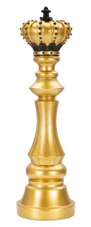 Dekoracija GOLD AND BLACK KING cm Ø 14X50
