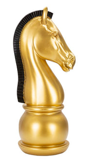 Dekoracija GOLD AND BLACK HORSE cm Ø 18,5X50