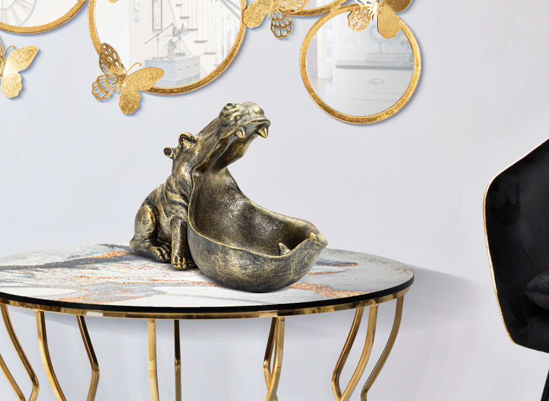 Dekoracija HIPPOPOTAMUS DECOR  cm 30X16X22