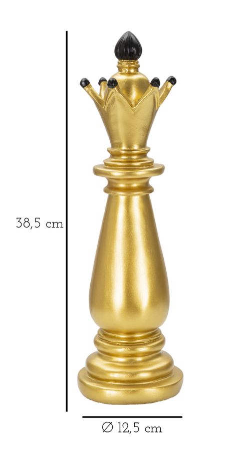 Dekoracija ZLATNO-CRNI BISKUP cm Ø 12,5X38,5