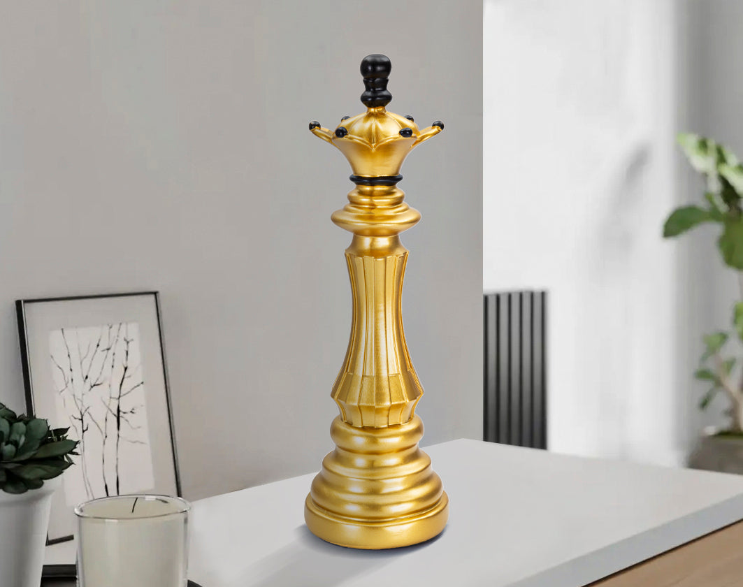 Dekoracija GOLD AND BLACK QUEEN cm Ø 12X37