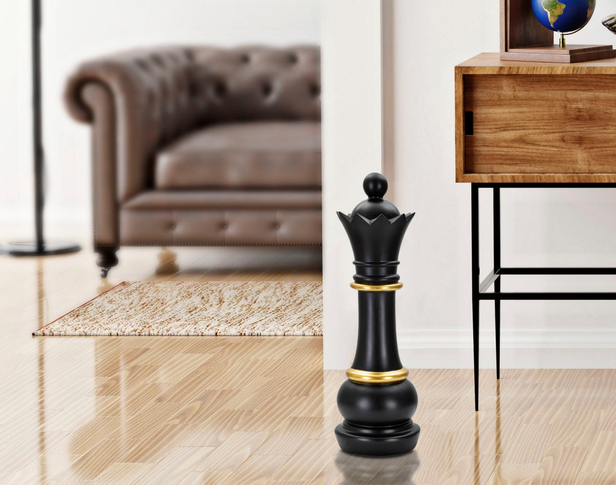 Dekoracija BLACK AND GOLD QUEEN cm Ø 15X50