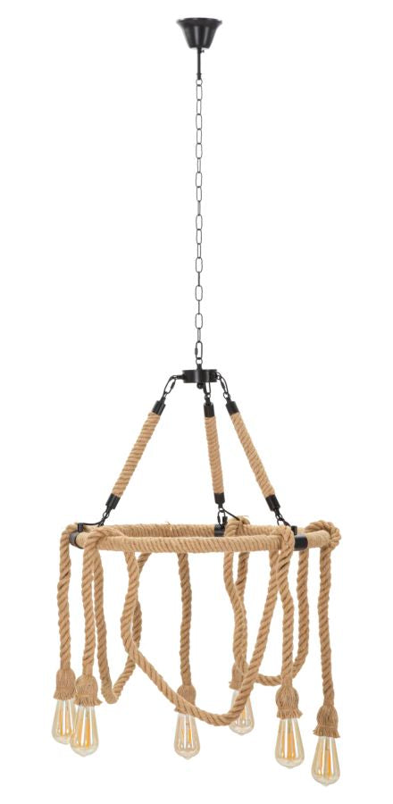 Stropna svjetiljka ROPE CIRCLE Ø 64 × 90 cm