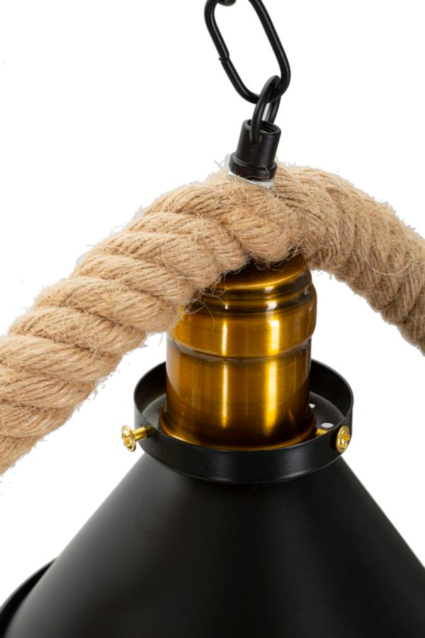 Stropna svjetiljka CUP/ROPE, 3 svjetla, 84 × 20 × 88 cm