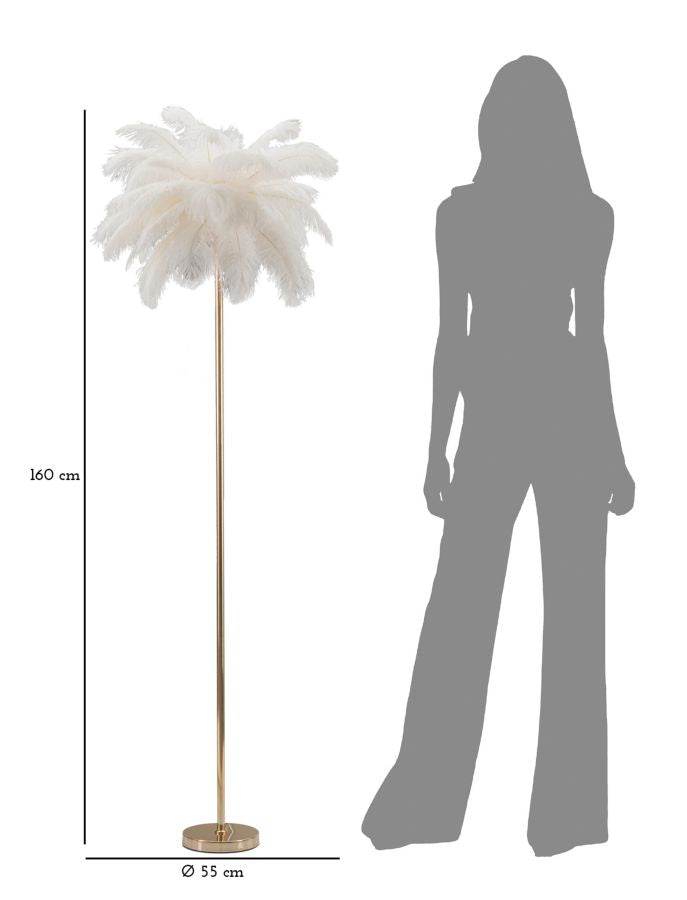 Svjetiljka podna PALM WHITE Ø 55x160 cm