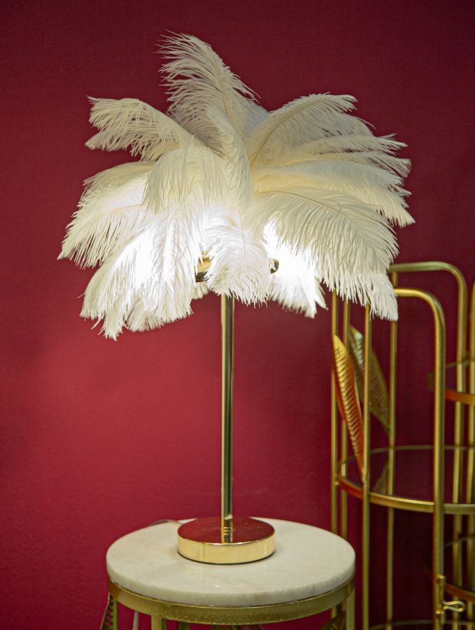 Svjetiljka stolna PALM WHITE Ø 40x55 cm
