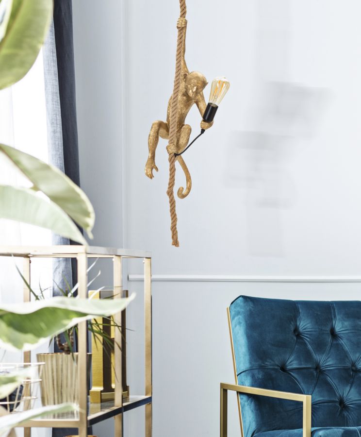 Plafonska svjetiljka MONKEY GOLD Ø 27 × 32 × 60 cm