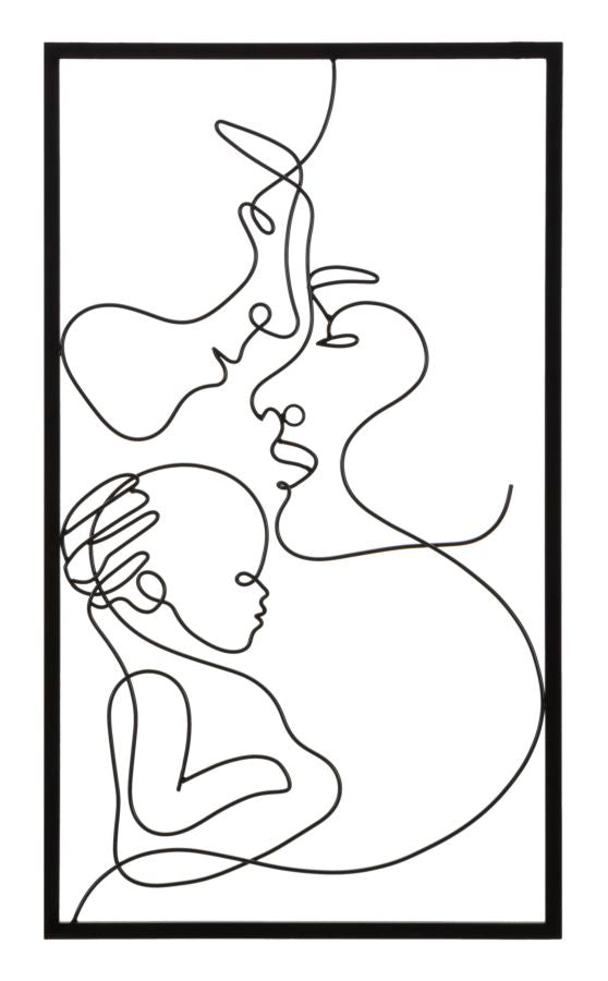 Zidna dekoracija FAMILY 40X1,3X70 cm