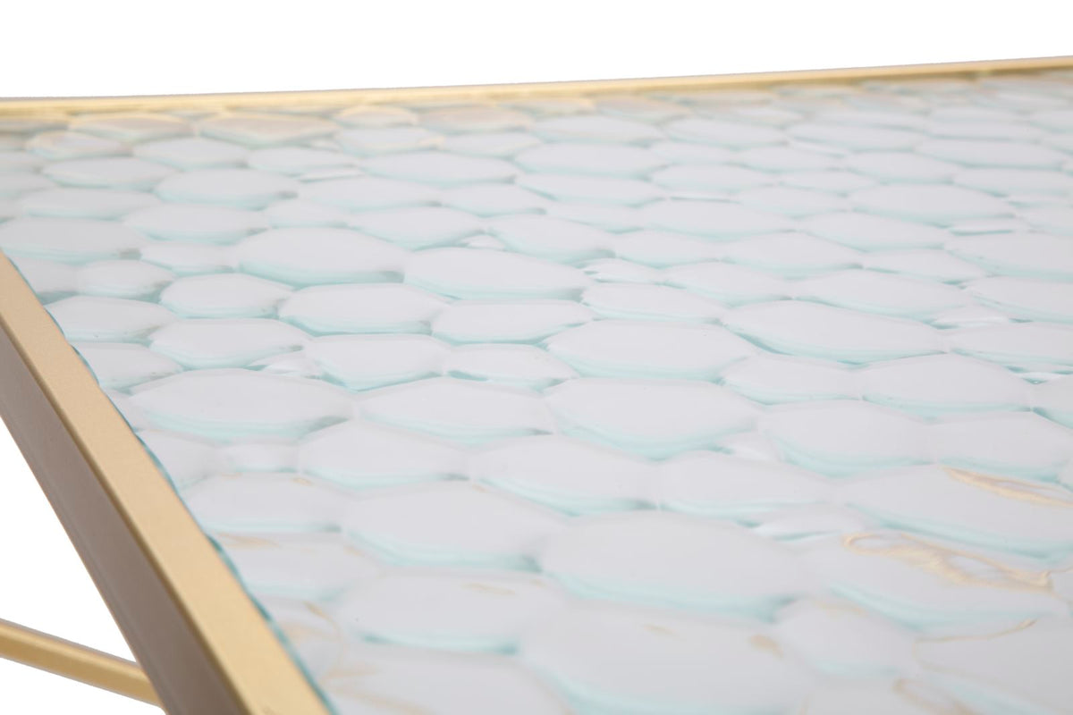 Stolić GLASSY COPPIA 50X50X100-40X40X80 cm